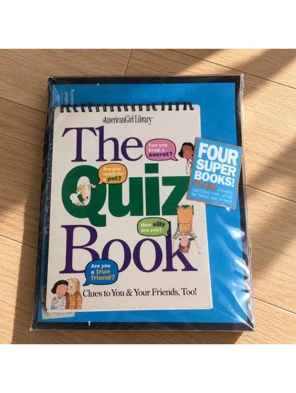 American Girl Library 4 Book Set Quiz Babysitter Good Sports Carrying Case